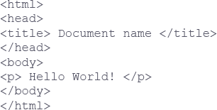 Уроки по HTML, пример HTML кода